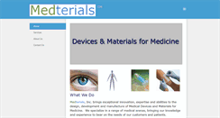 Desktop Screenshot of medterials.com