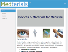 Tablet Screenshot of medterials.com